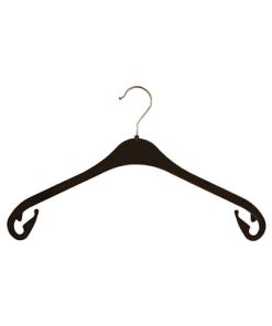 Alternative view of Plastic Coat Hanger with Underhooks, Black, 43cm (NA43)
