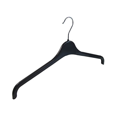 20 X M&S Black Plastic Non Slip Top/Dress Coat Hangers 43 cm 
