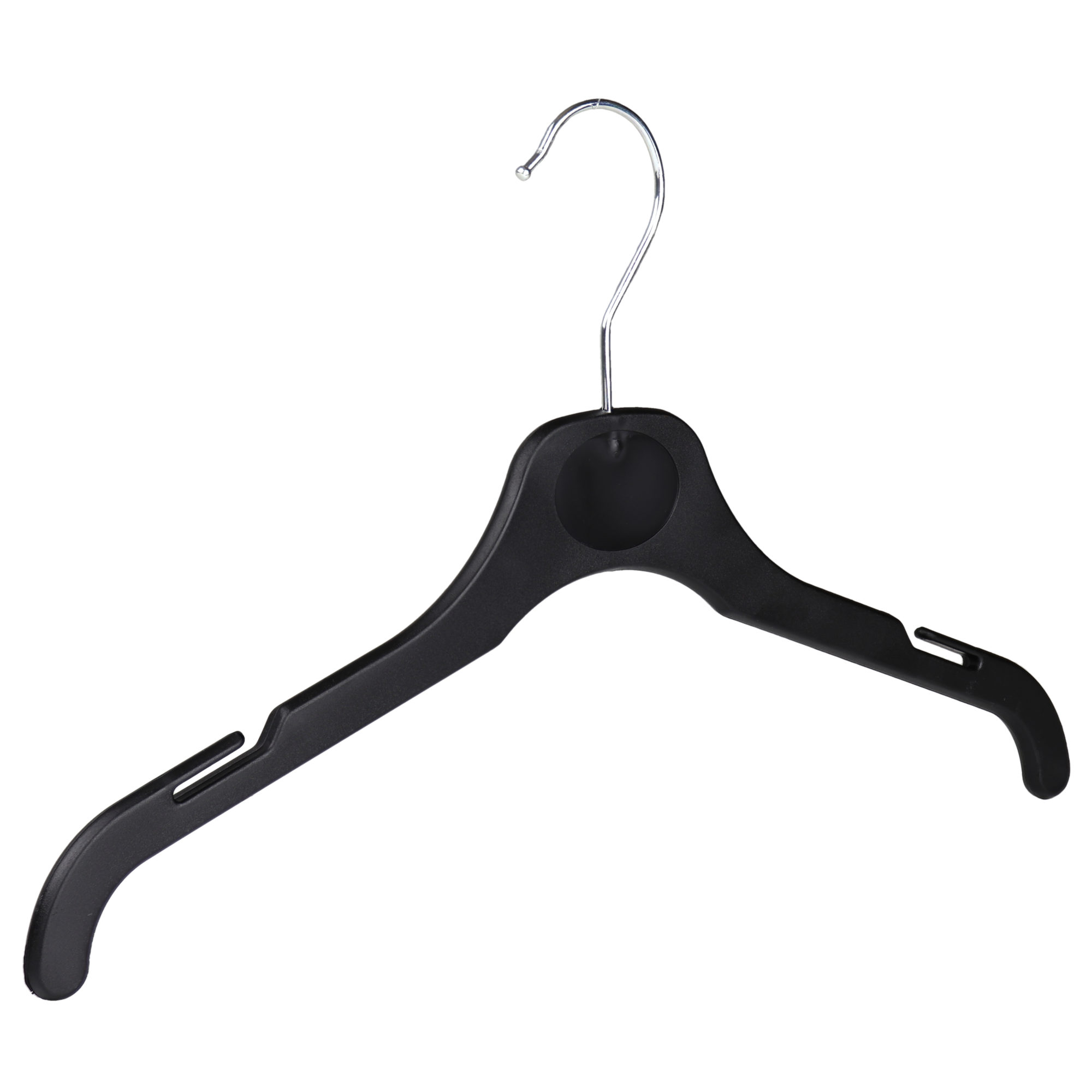 Plastic Children's Coat Hanger, Black, 36cm (CH36)