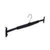Small Expandable Skirt Hanger, Black Plastic, 29-45cm