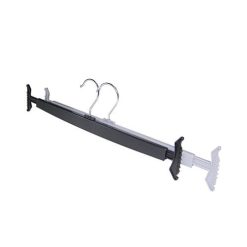 Black & Grey Plastic Expandable Skirt Hangers, Group Photo