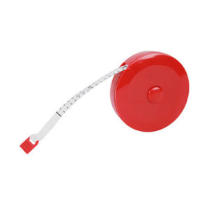 Retractable Soft Tape Measure, 150cm (60") in Red