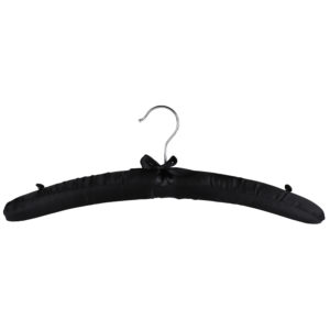 Alternative view of Black Satin Padded Hanger, 43cm