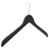 black wooden non-slip hangers