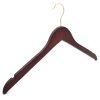 dark wooden coat hanger
