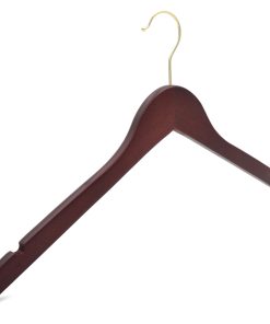 dark wooden coat hanger