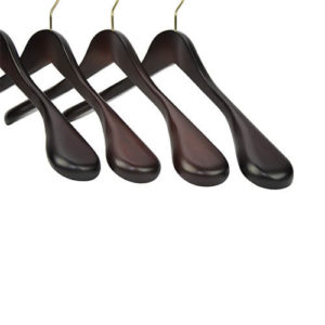 wooden hangers walnut wood 402 776 group close shoulder