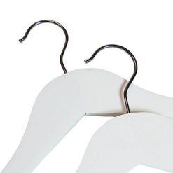 wooden hangers white wood 402 458 close up neck hooks