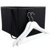 Coat Hanger Storage Organiser Bag, Black Canvas