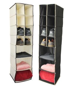 Hanging Wardrobe Organiser, 7 shelves