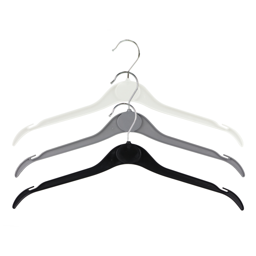 Lot of 100 *SALE* 50% off Black Clothes Hangers with PADDED CLIPS 12" pants 
