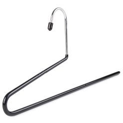 Non-Slip Metal Trouser Hanger - Strong, Open-Ended Space Saving Hanger