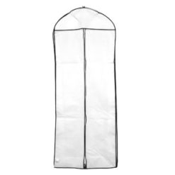 Long Dress Cover, White with Black Trim, 6ft (1.83m)