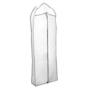 Alternative view of Long Dress Cover, White with Black Trim, 6ft (1.83m)