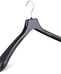 black plastic jacket, suit hanger 402-108