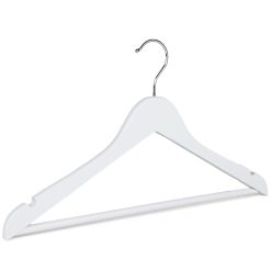 White Wooden Suit Hanger