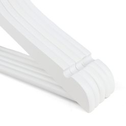 Alternative view of White Wooden Suit Hanger, 40cm, with Bar & Notches