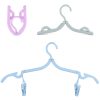 Travel Coat Hangers, Folding Design with Skirt Clips