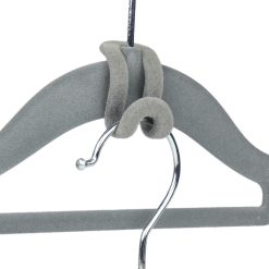 grey velvet hanger connector