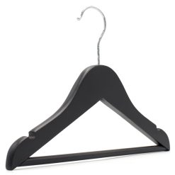 Black wooden children's hanger