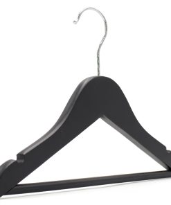Black wooden children's hanger