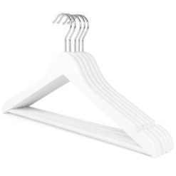 White Wooden Suit Hanger