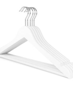 White Wooden Suit Hanger