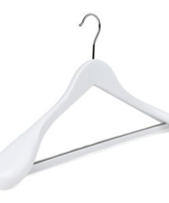 White Wooden Broad Suit Hanger