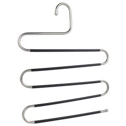 Space-Saver 5-Tier Trouser Hanger, Metal with Non Slip Bars