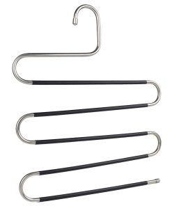 Space-Saver 5-Tier Trouser Hanger, Metal with Non Slip Bars