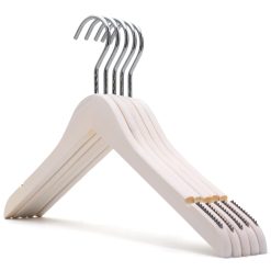 Alternative view of Luxury White Wood Hanger, White Wash FSC Beechwood, 42cm