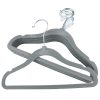 Children’s Grey Velvet Hanger, 30cm, Slimline