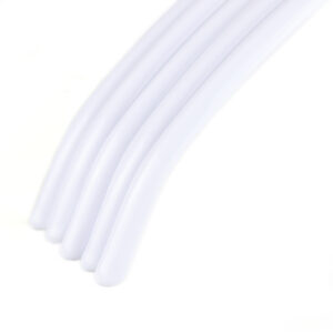 Jumper Knitwear Hanger, Non-Slip Rubber Coating on Chrome Metal Frame, 41cm, White x 5 closeup