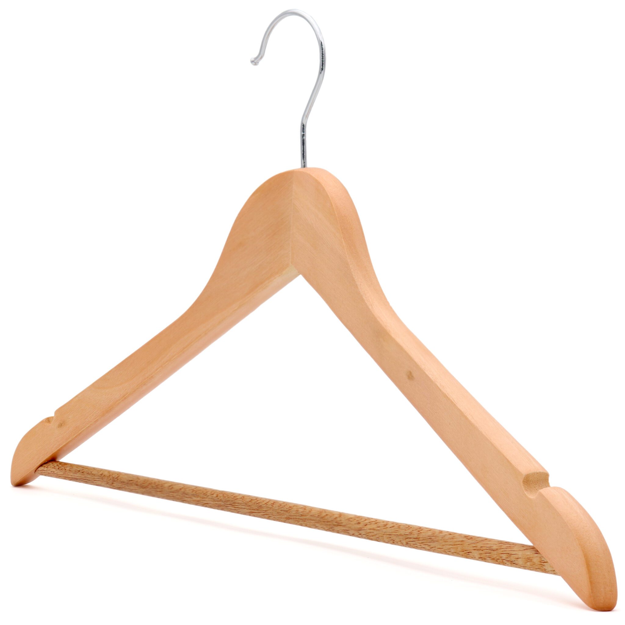 FSC Wooden Suit Hanger Eucalyptus Wood The Hanger Store