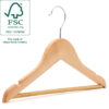 FSC Wooden Children's Hanger with notches and trouser bar