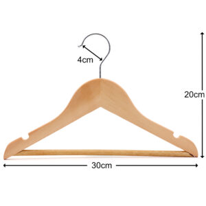 FSC Wooden Kid's Hanger Front View