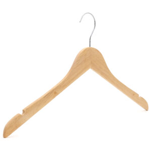 Slimline Wooden Tops Hanger Angled Image