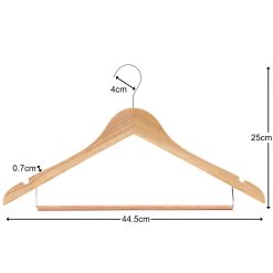 Slimline Wooden Drop-Bar Suit Hanger