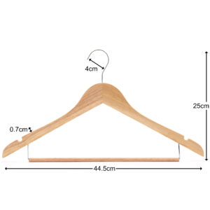 Slimline Wooden Drop-Bar Suit Hanger