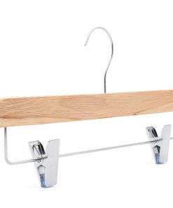 Slimline Wooden Clip Hanger with Metal Clips