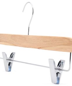 Alternative view of Slimline Wooden Clip Hanger, Eco-Friendly FSC Certified Wood, for Trousers & Skirts, 35cm