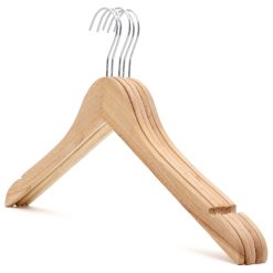 Alternative view of Slimline Wooden Tops Hanger, Eco-Friendly FSC-Certified Rubber Wood, 44cm