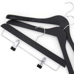 Black Wooden Hangers