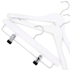 White Wooden Hangers