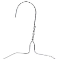 Metal Wire Coat Hanger closeup image of hook