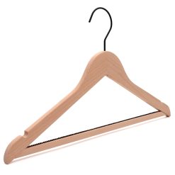 Beechwood Suit Hanger, FSC Certified Sustainable Wood, Non-Slip Bar, 42cm