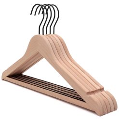 Alternative view of Beechwood Suit Hanger, FSC Certified Sustainable Wood, Non-Slip Bar, 42cm