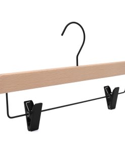 Beechwood Clip Hanger, FSC-certified, with black metalwork