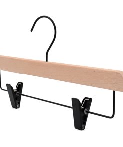 Alternative view of Beechwood Clip Hanger, FSC Certified Sustainable Wood, for Trousers & Skirts, 35cm