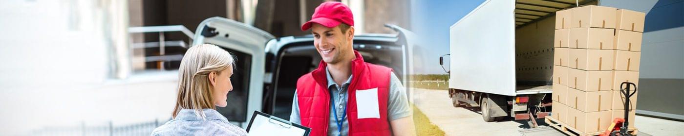 man delivering parcels